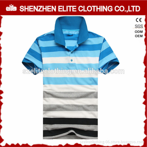 Fancy Customised Wholesale Stripes Polo t-Shirts